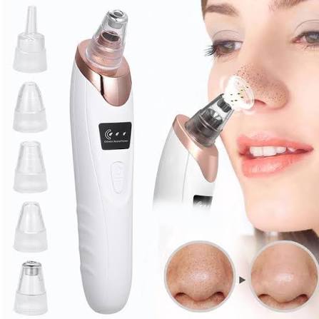 5in1 Blackhead Remover Machine Rechargeable | Face Vacuum Derma | Blackhead Removing Machine
