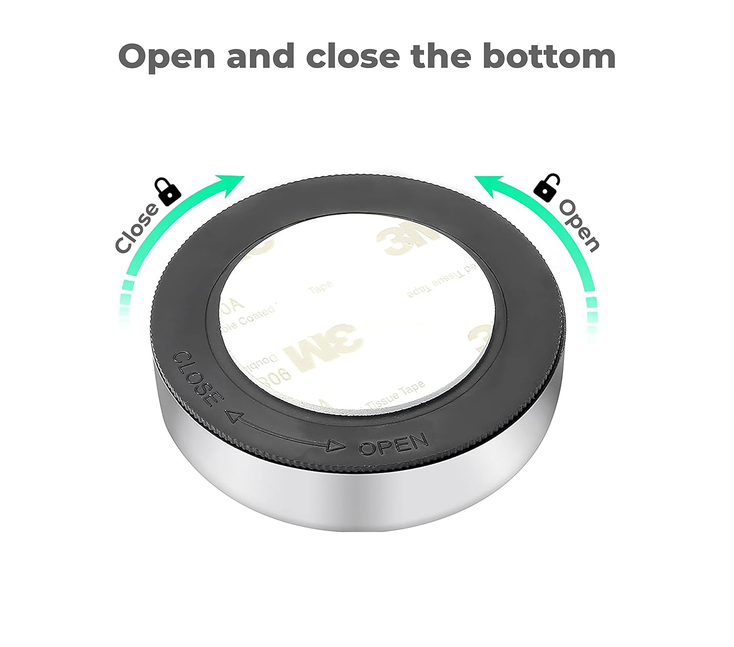 1 Pc Mini Wireless 3 LED Push Touch Wall Light Mini LED Battery Powered Wireless Stick Tap Touch Lamp Stick-On Push Light Wall Staircase Rack