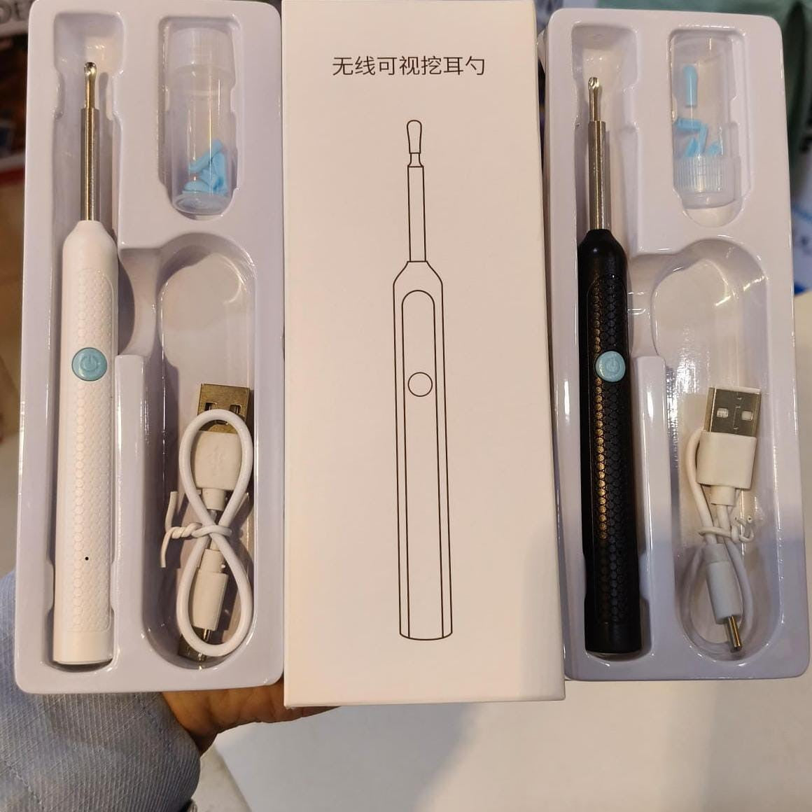 Ear Cleaner High Precision Ear Wax Removal Tool With Camera With LED Light Wireless Cleaner Smart Ear Cleaning Kit