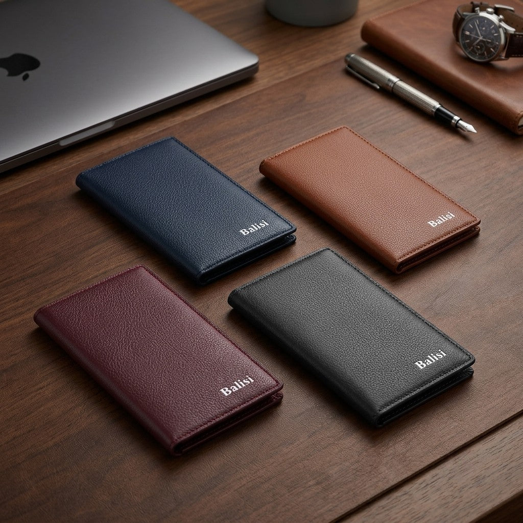 BALISI Bifold Wallet for Men & Women Black