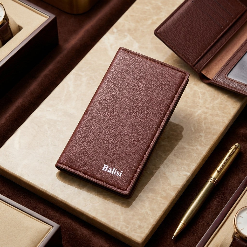 BALISI Bifold Wallet for Men & Women Black